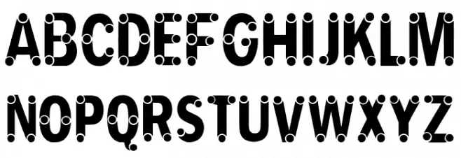 PIPEFONT Caratteri MINUSCOLO