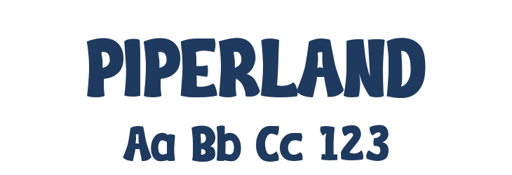 PIPERLAND Font Preview