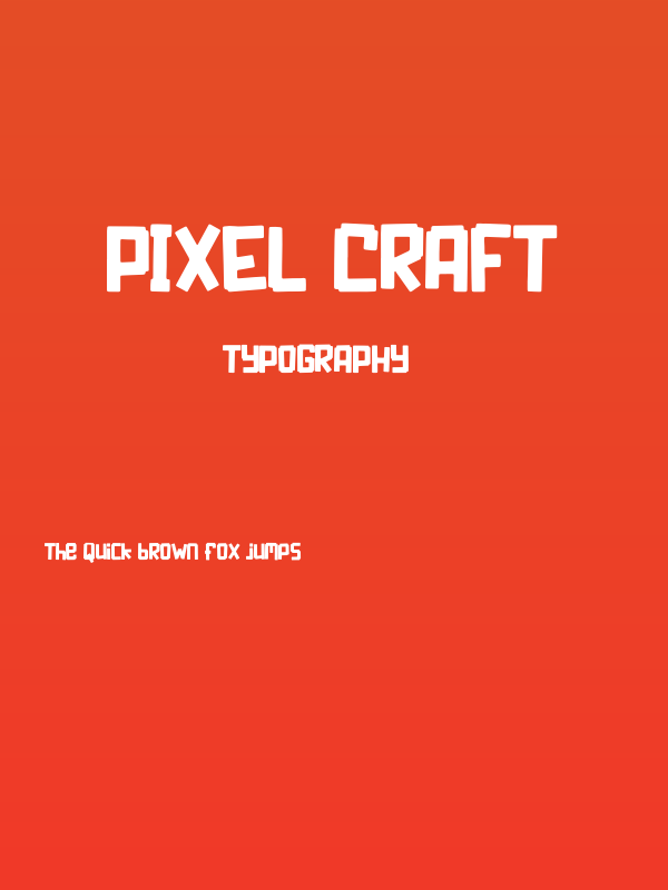 PIXEL CRAFT Poster