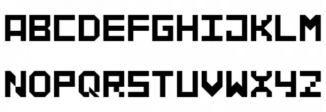 PIXSPACE-DEMO Schriftart Groß