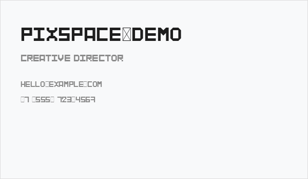 PIXSPACE-DEMO Business Card