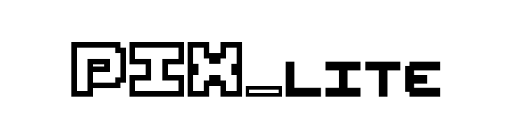 PIX_lite Шрифта