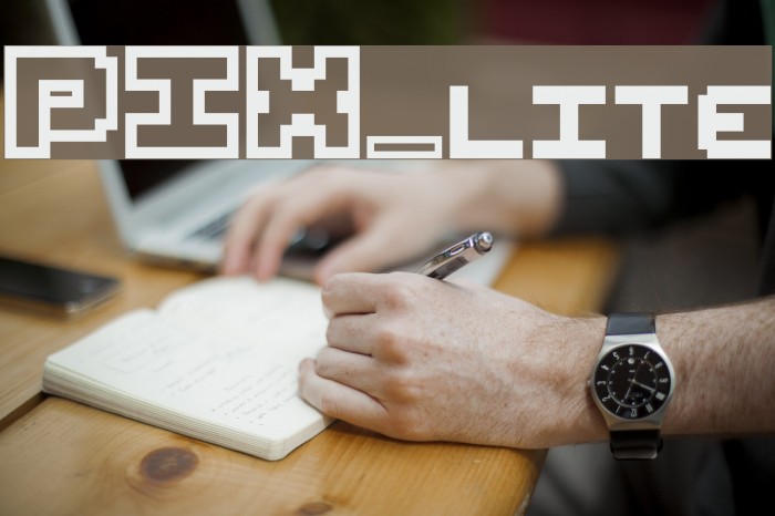 PIX_lite Font examples