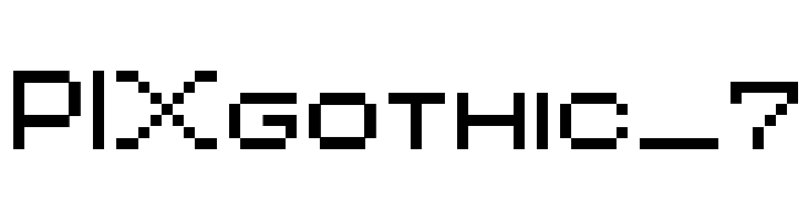 PIXgothic_7  لخطوط تنزيل