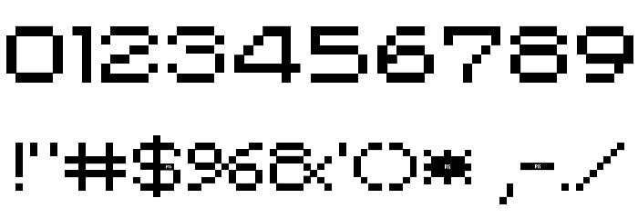 PIXgothic_7 Font OTHER CHARS