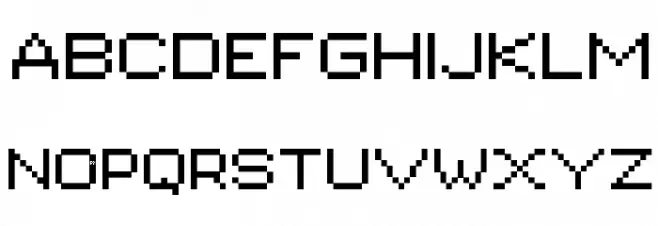 PIXgothic_7 字体 大写