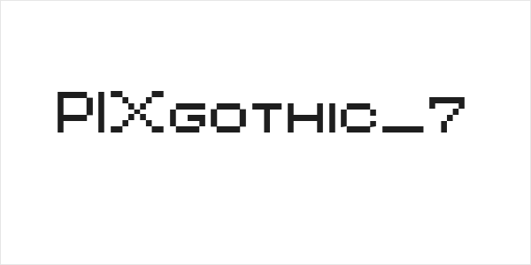PIXgothic_7 Logo