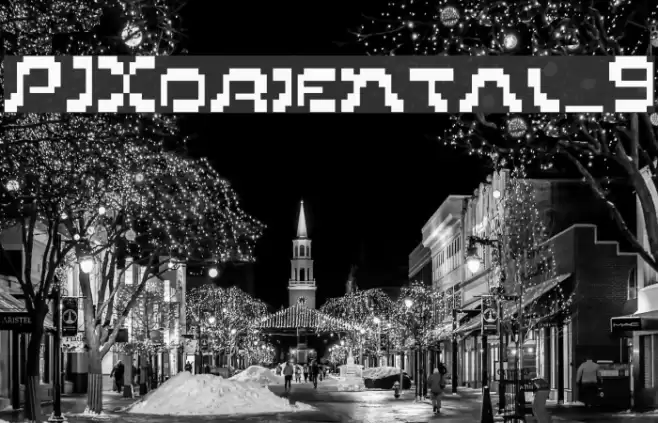 PIXoriental_9 Font examples