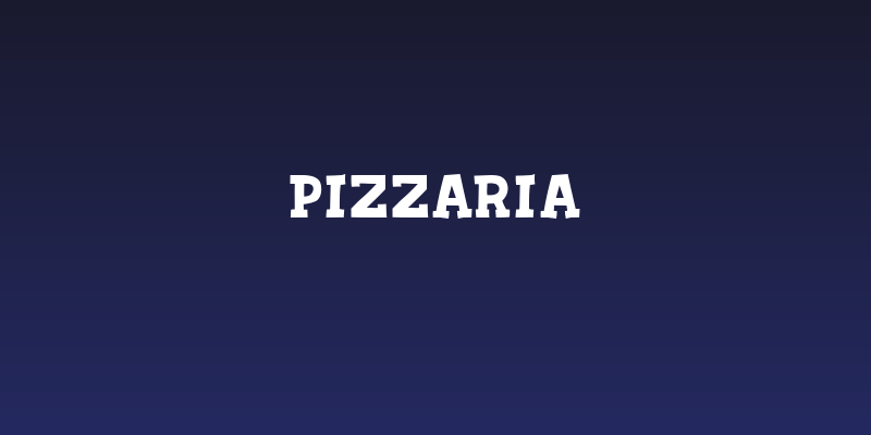 PIZZARIA Social Header