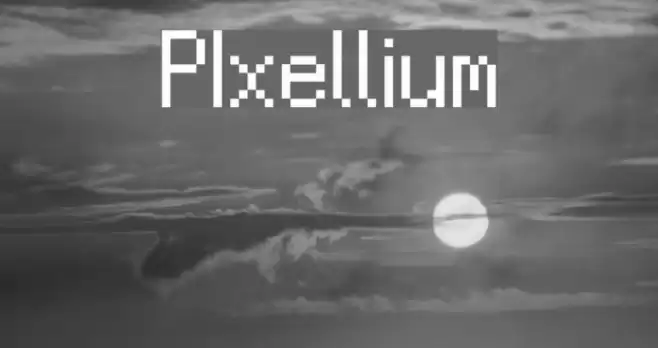 PIxellium Font examples