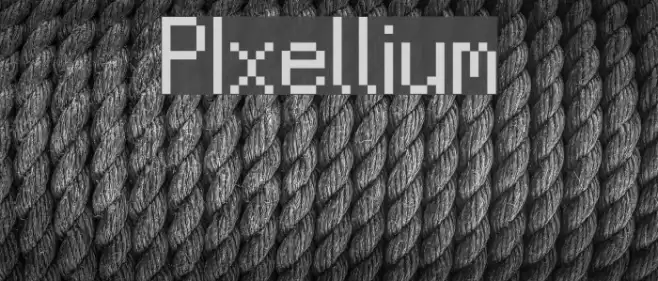 PIxellium Font examples