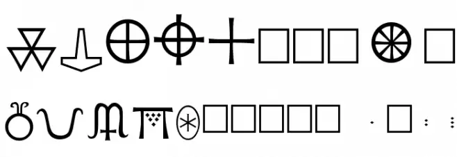 Pi Rho Runestones Font OTHER CHARS
