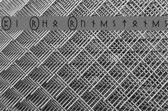 Pi Rho Runestones Font examples