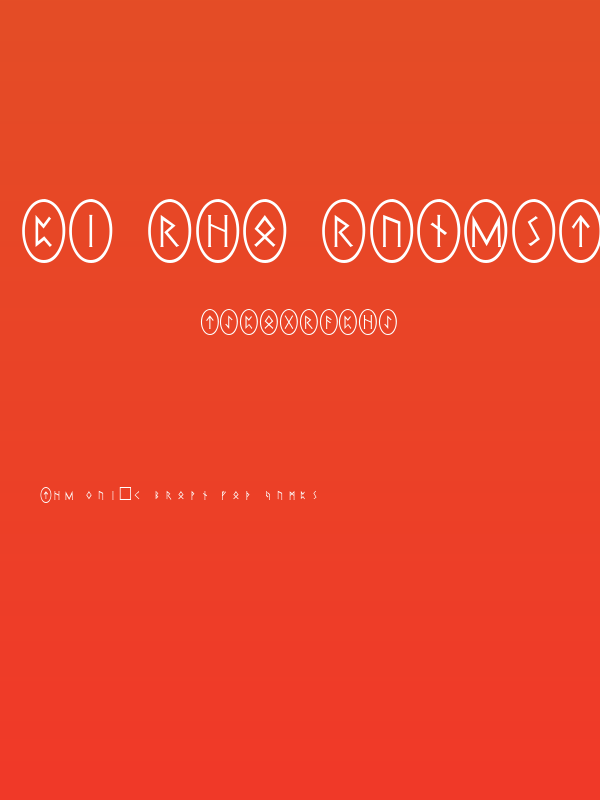 Pi Rho Runestones Poster