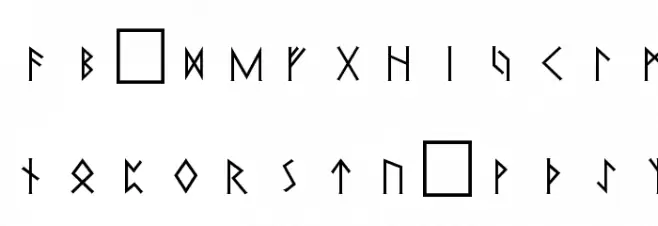 Pi Rho Runestones 字体 小写
