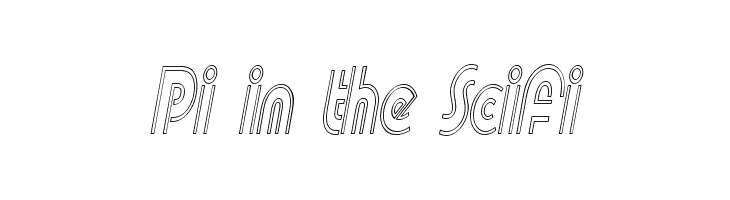 Pi in the SciFi  Free Fonts Download