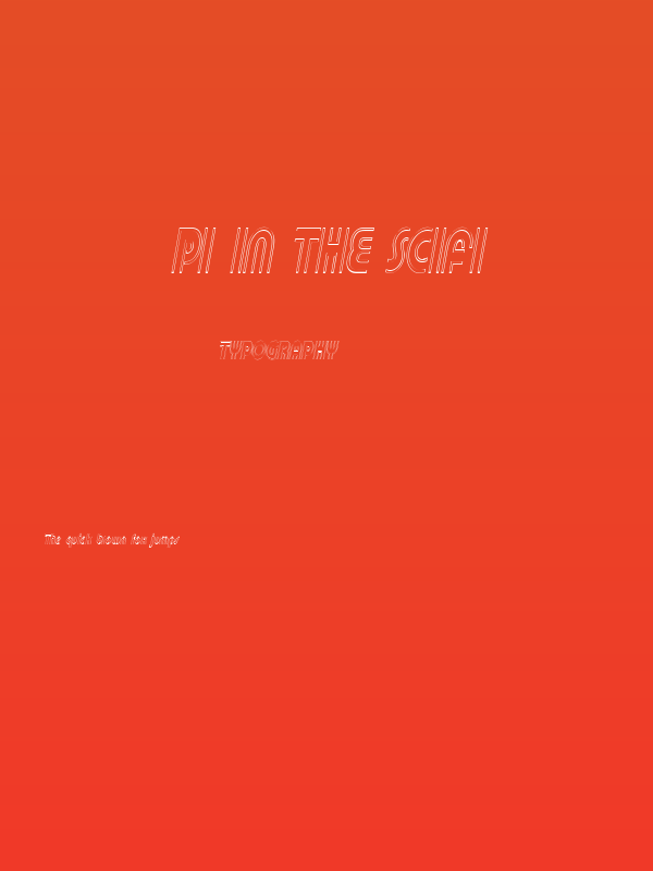 Pi in the SciFi Poster