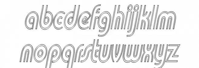 Pi in the SciFi Schriftart Kleinbuchstaben