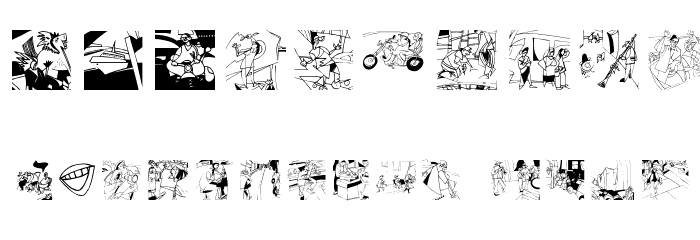 PiCaSolitaires फ़ॉन्ट अन्य घर का काम