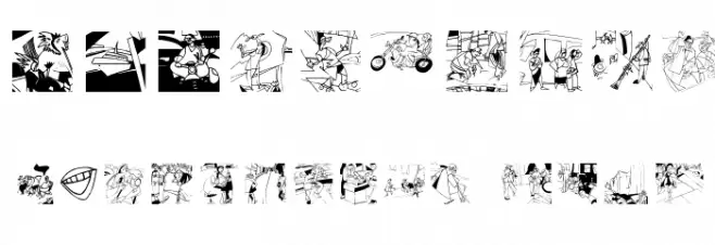 PiCaSolitaires फ़ॉन्ट अन्य घर का काम