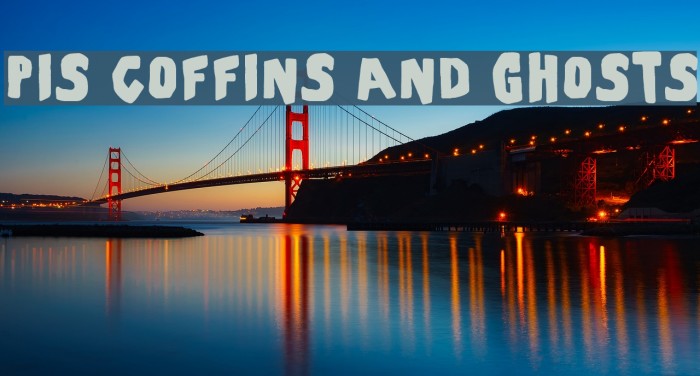 PiS Coffins and Ghosts Font examples