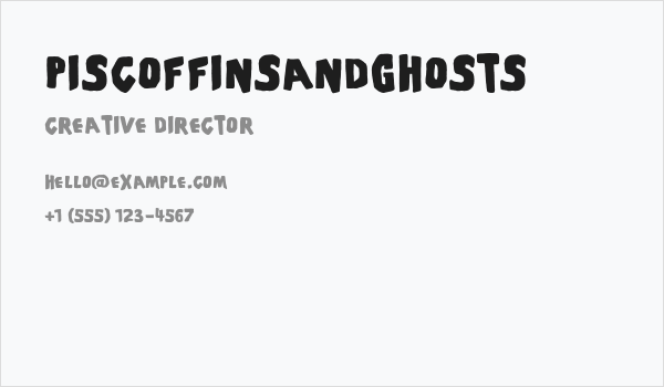 PiSCoffinsandGhosts Business Card
