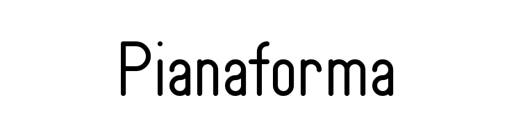 Pianaforma  font caratteri gratis