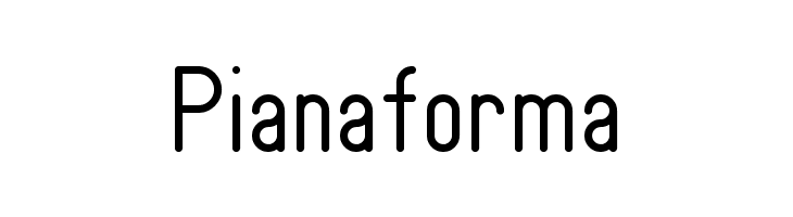 Pianaforma  font caratteri gratis