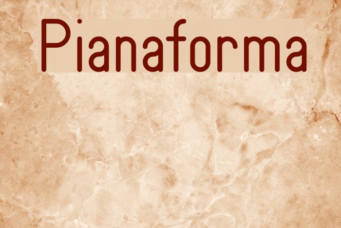 Pianaforma Font examples