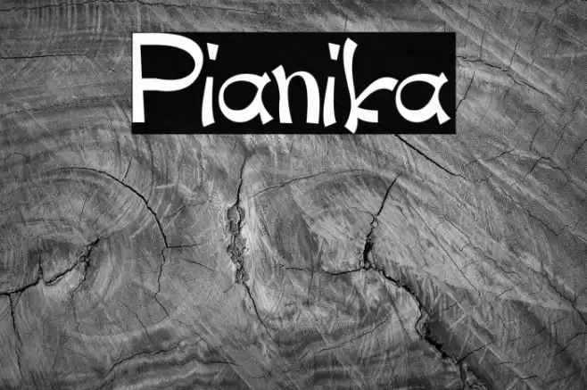 Pianika Font examples