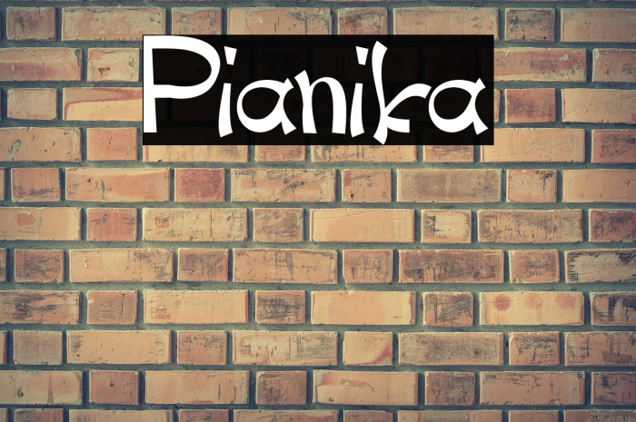 Pianika Шрифта examples