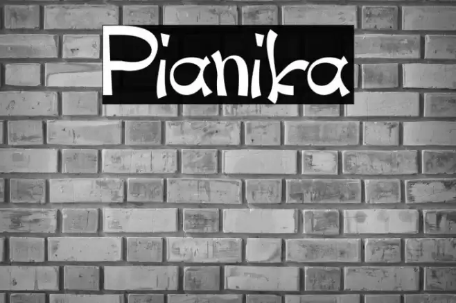 Pianika Font examples
