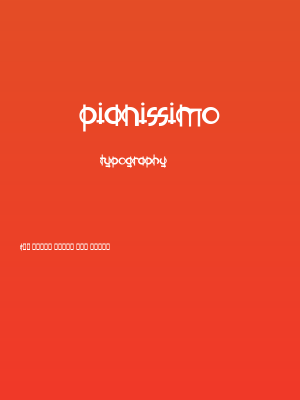 Pianissimo Poster