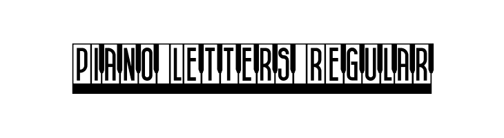 Piano Letters Regular  Frei Schriftart Herunterladen