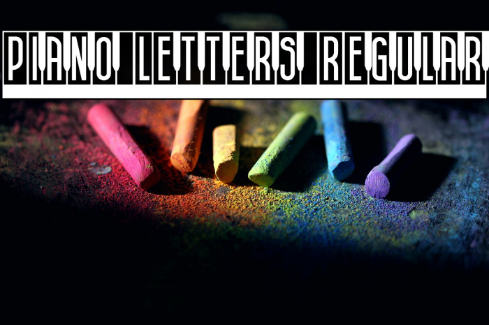 Piano Letters Regular Example 2