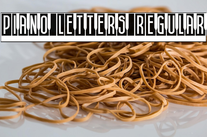 Piano Letters Regular Example 3
