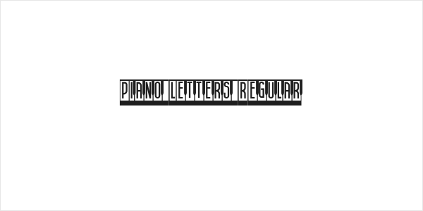 Piano Letters Regular Logo