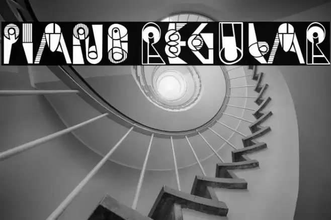 Piano Regular フォント examples