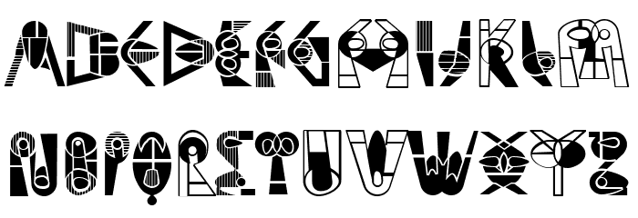 Piano Regular Font LOWERCASE