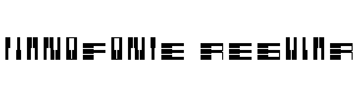 PianoFonte Regular  font caratteri gratis