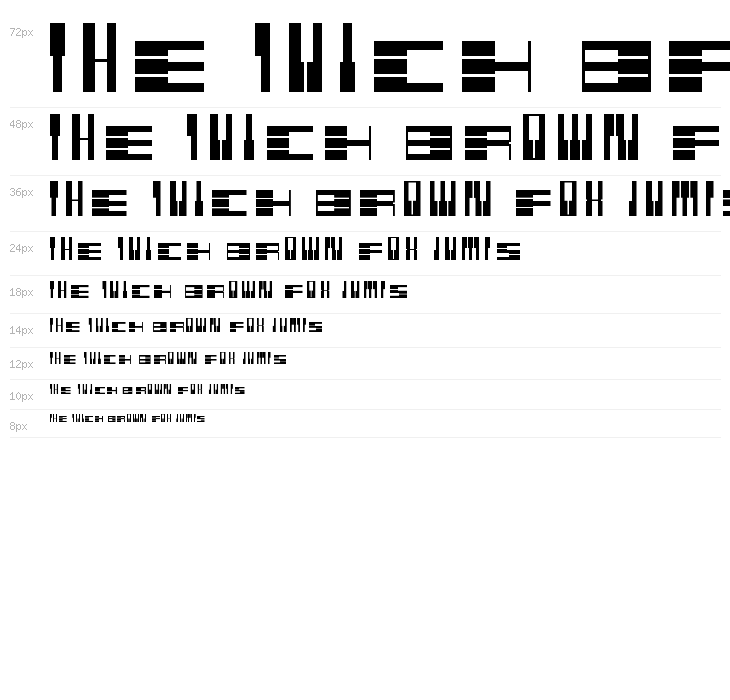 PianoFonte Regular Waterfall