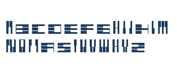 PianoFonte Regular Lowercase