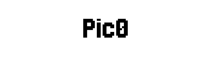 Pic0  Скачать бесплатные шрифты