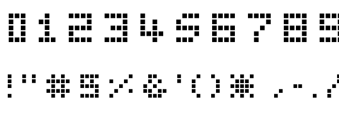 Pica Hole - ABS Font Alte caractere