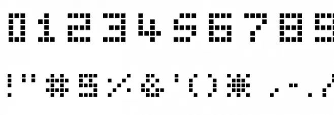 Pica Hole - ABS Font Alte caractere