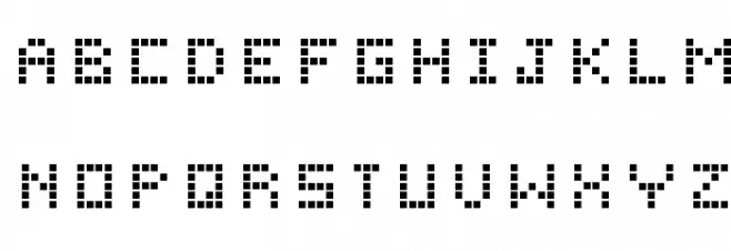 Pica Hole - ABS Font UPPERCASE