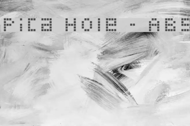 Pica Hole - ABS Font examples