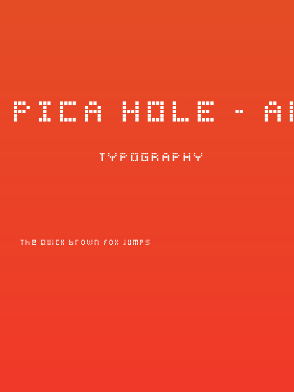 Pica Hole - ABS Poster
