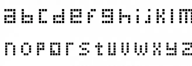 Pica Hole - ABS Font Litere mici