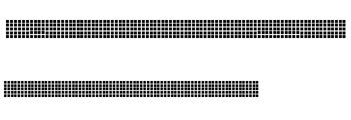 Pica Hole - Grids Font LOWERCASE